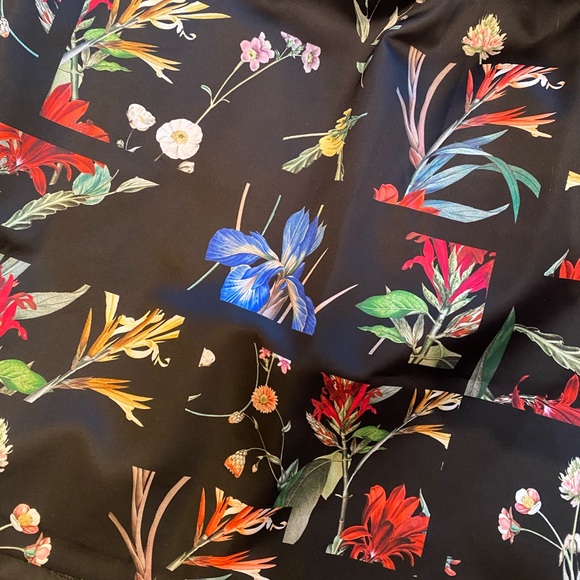 Next UK Floral Satin Midi Skirt with Pockets - Picture 5 of 10